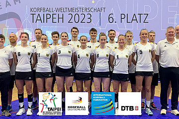 Die Korfball-Nationalmannschaft bei der WM 2023 in Taipeh (TNW) | Bildquelle: Jochen Schittkowski  