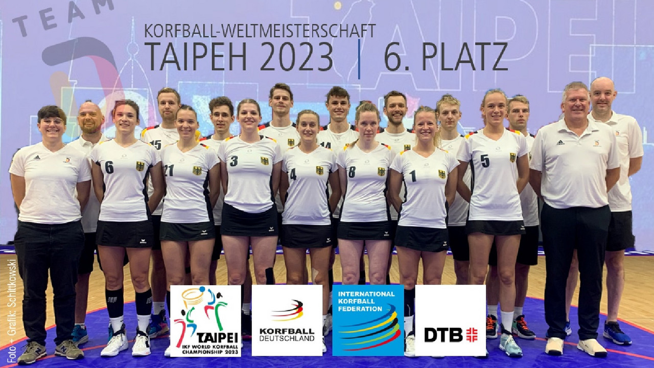 Die Korfball-Nationalmannschaft bei der WM 2023 in Taipeh (TNW) | Bildquelle: Jochen Schittkowski  