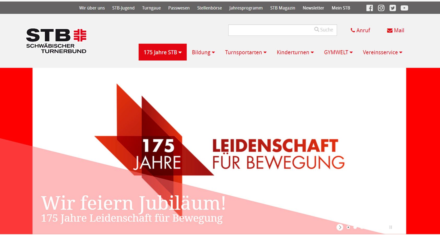 Website Schwäbischer Turnerbund