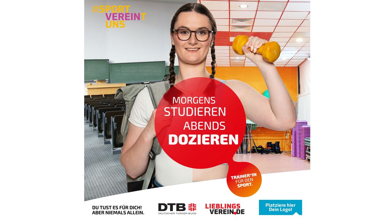 Motiv Studentin/Trainerin - #sportVEREINtuns-Kampagne | Bildquelle: Berliner Turn- und Freizeitsport-Bund