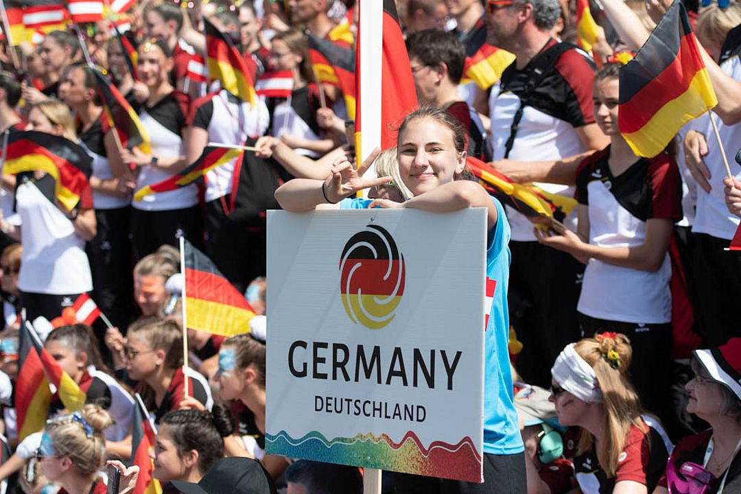 07. bis 13. Juli: Deutschland reist als zweitgrößte Nation zur Welt-Gymnaestrada nach Dornbirn und zeigt eindrucksvolle Performances. | Bildquelle: DTB