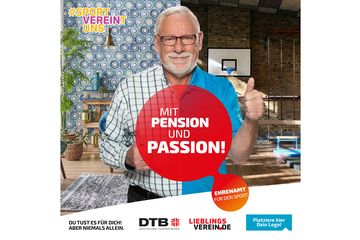 Mit Pension und Passion - Motiv #sportVEREINtuns-Kampagne | Bildquelle: Berliner Turn- und Freizeitsport-Bund