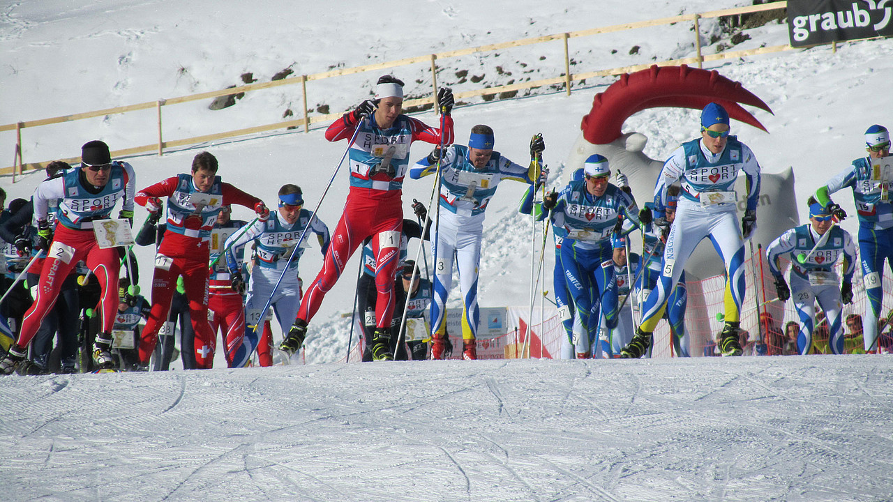 Staffelstart bei der EM im Ski-OL | Bildquelle: Kundisch