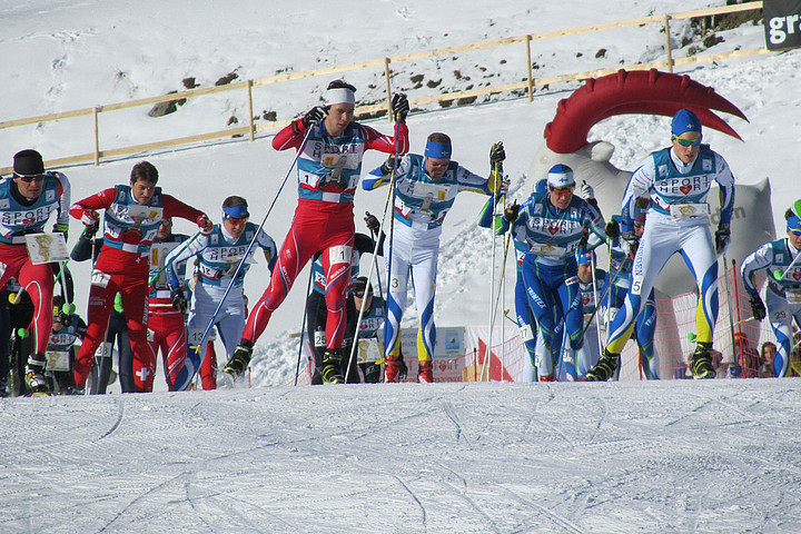 Staffelstart bei der EM im Ski-OL | Bildquelle: Kundisch
