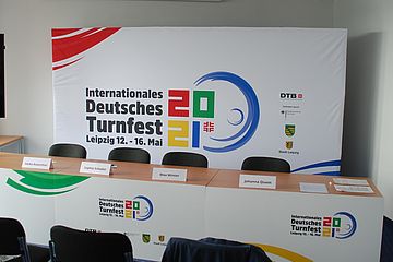 Logovorstellung zum Internationalen Deutschen Turnfest 2021 in Leipzig