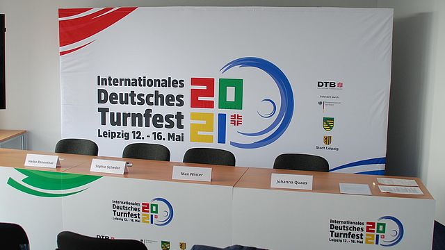 Logovorstellung zum Internationalen Deutschen Turnfest 2021 in Leipzig