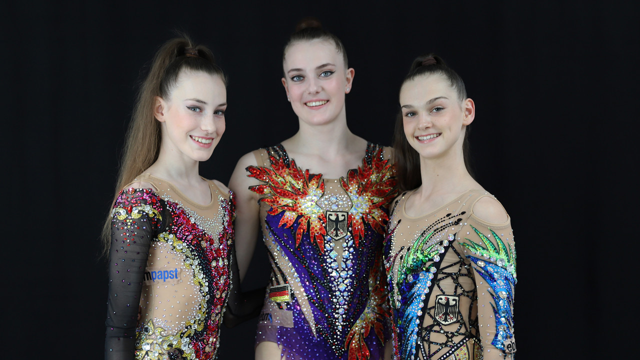 Darja Varfolomeev, Margarita Kolosov und Melanie Dargel (von links). | Bildquelle: DTB