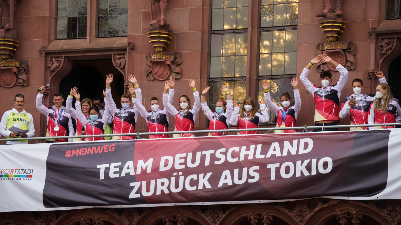 Empfang des Olympia Teams | Bildquelle: Team Deutschland/Picture Alliance